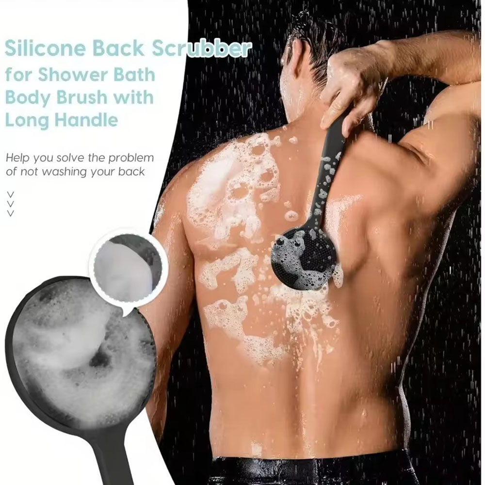 1pc Silicone Back Scrubber Bru - огляд і ціна Dry Brush Body