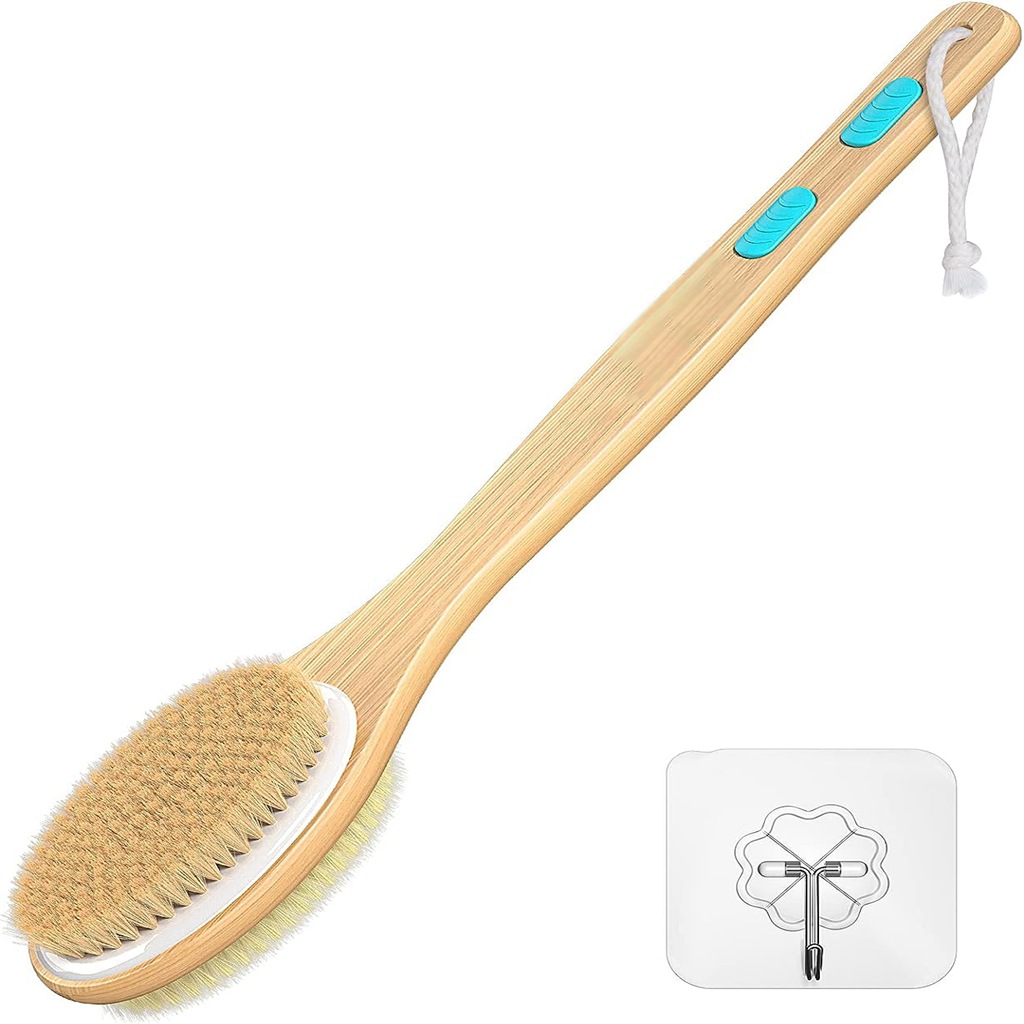 Back Scrubber for Shower, Long - огляд і ціна Dry Brush Body