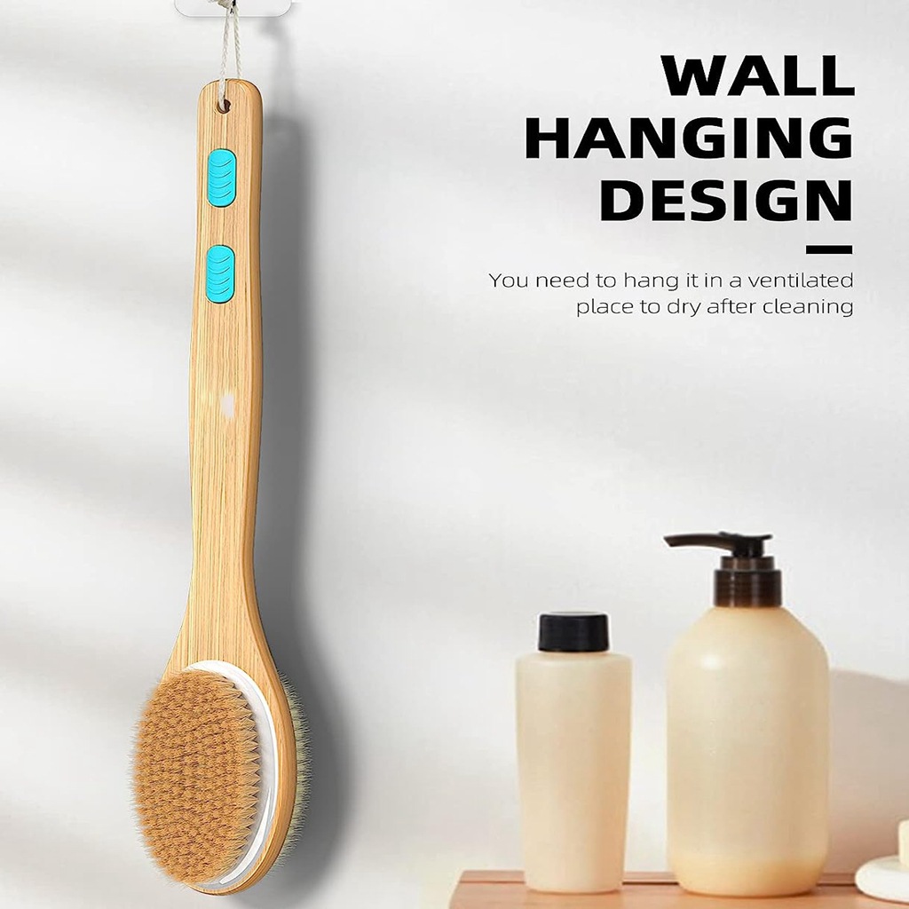 Back Scrubber for Shower, Long - огляд і ціна Dry Brush Body