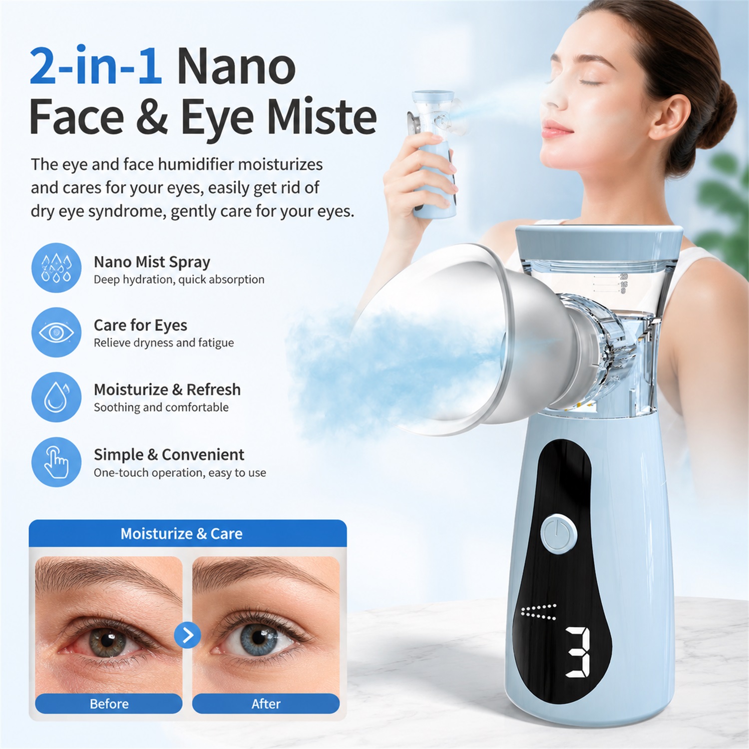 Nano Cold Spray Facial Steamer - огляд і ціна Facial Steamer Nano