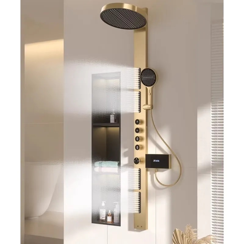 Brass Rainfall Shower Panel Se - огляд і ціна Spa & Wellness Zámeček Petrovice